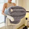 Queen Size Fluffy Fleece Fitted Bedsheet - 2