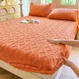 King Size Fluffy Fleece Fitted Bedsheet - 1