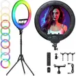 18" Premium Ring Light with Tripod Phone Holder - 1