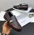 Calvin Klein Burgundy Leather Dress Loafers - 2