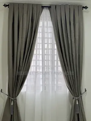 Adam Home Greige Wider Curtains (220 x 265 cm)