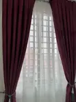Adam Home Wine Wider Curtains (220 x 265 cm) - 1