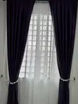 Adam Home Dark Grey Curtains (10ft) - 1