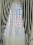 Adam Home Beige Curtains (220 x 265 cm) - 2