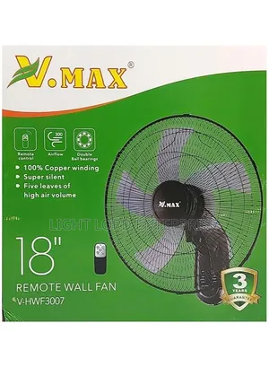 V-MAX V-HWF3007 18-inch Wall Mount Fan