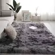 Fluffy Shaggy Plush Area Rug - Dark Grey - 1
