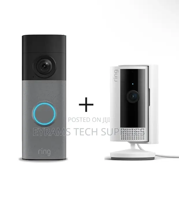 Ring Battery Video Doorbell Camera + Indoor Camera HD - 1