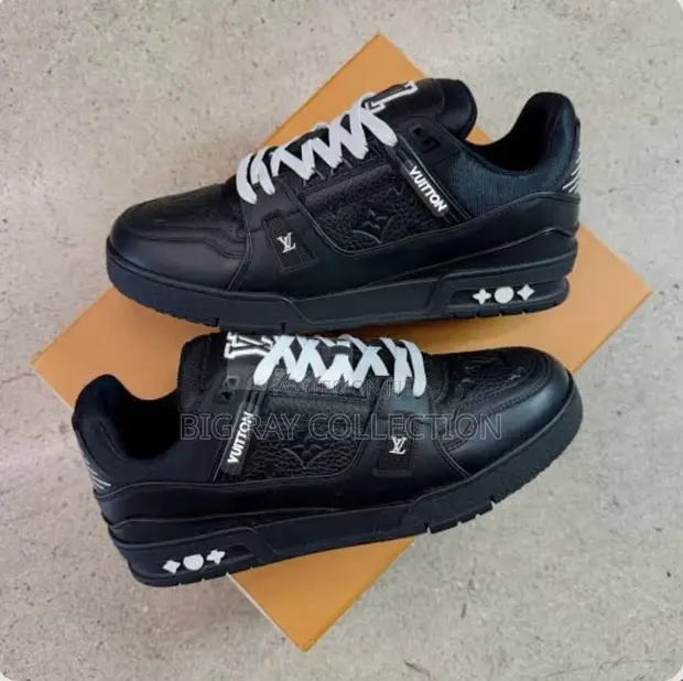 Louis Vuitton Trainer Sneakers - All Black - 1