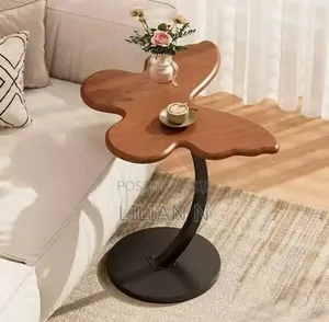 Zephyr Metal Frame Coffee Table with Wood Top