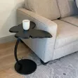 Zephyr Metal Frame Coffee Table with Wood Top - 2