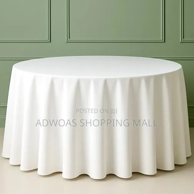 Quality Thick Table Cloth for Round Table - 1