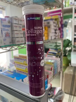 Collagen Peptides with Vitamins C, D, E, Biotin & Glutathione Effervescent Tablets
