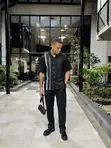 Men's Casual Two-Piece Printed Top and Trouser Set - 3