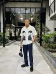 Men's Casual Two-Piece Printed Top and Trouser Set - 5