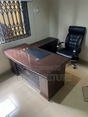 Executive L-Shaped Wooden Office Desk
