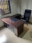Executive L-Shaped Wooden Office Desk - 1