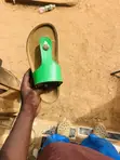 Birken Sandals with Green Leather Top - 2