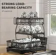 Akt 3-Tier Dish Drainer Rack with Utensil Holder - Black - 3