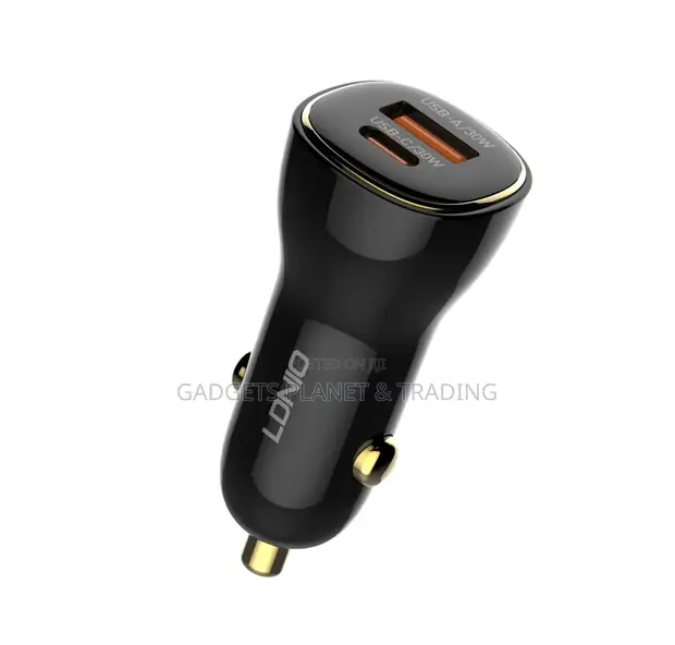 LDNIO C103 60W PD QC Car Charger + Cable - 1
