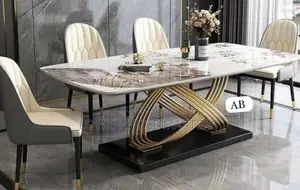 Royal Marble 6-Chair Dining Table
