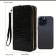 Ladies Purse with Card Wallet - Black - 4
