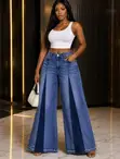 Dr. Denim Cargo Stylish Wide Leg Jeans - 4