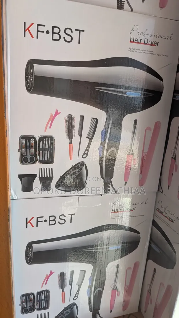 Professional Hair Dryer and Styling Kit - 1