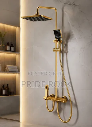 Quality Gold Four-in-One Shower Pole