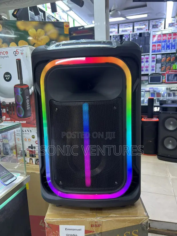 Classic Rechargeable 15-Inch Bluetooth Speaker with Microphone - 1