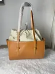 Zara Large Black Leather Tote Bag - 4