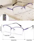 Ladies Semi Rimless Reading Glasses +1.0 - 2
