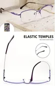 Ladies Semi Rimless Reading Glasses +1.0 - 5