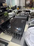 Black Glass U-Leg Center Table - 3