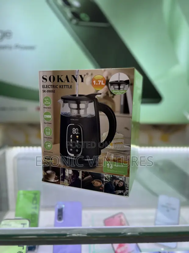 SOKANY Digital Electric Kettle 1.7L - 1