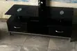 Used Glass TV Stand with Drawers - 1