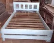 White Double Bed Frame 54x75 Inches - 2