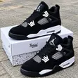 Air Jordan 4 Red Black Sneakers - 2