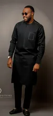 Black Kaftan - Men's - 5