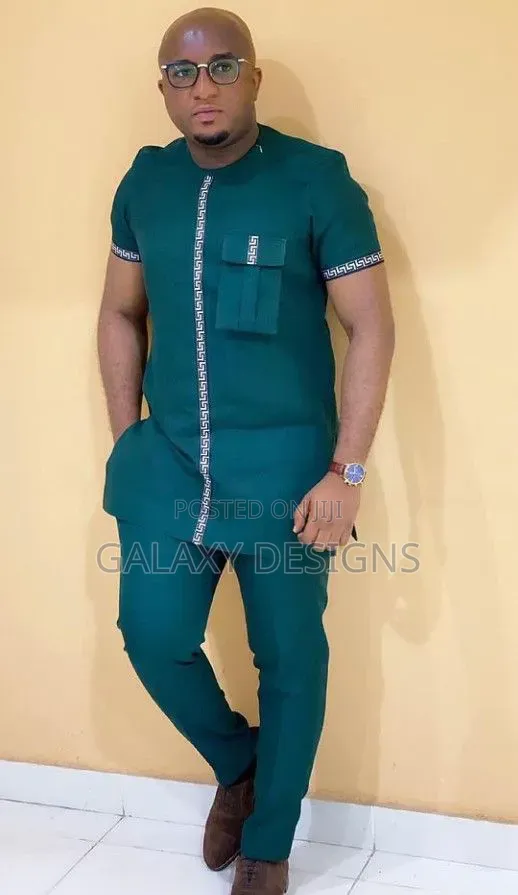 Green Kaftan for Men - 1
