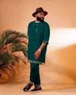Green Kaftan for Men - 2