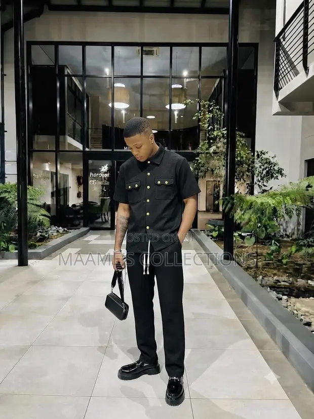 Men's 2-Piece Top and Trouser Set - 1