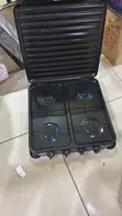 4 Burner Gas Stove, Table Top - Black - 1