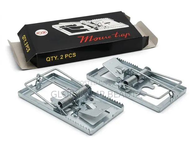 2Pcs Metal Mouse Trap - Heavy Duty Reusable Rat Catcher - 1