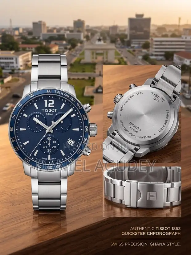 Original Tissot 1853 Quickster Chronograph Watch (Ref: T095417A) - 1
