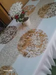 Classic Modern Mesh Table Runner & Placemats Set - 1