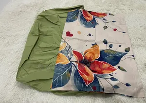Lemon Green Fitted Bedsheet for Double Bed + 4 Pillow Cases