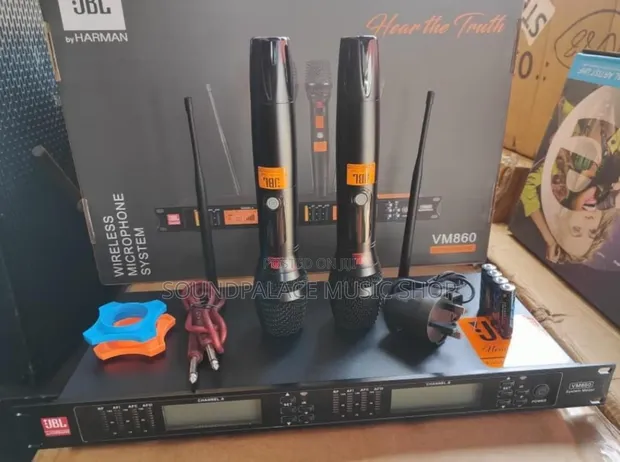 JBL VM860 Dual-Channel UHF Wireless Microphone System - 1
