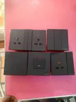 Black Design Double Socket - 1