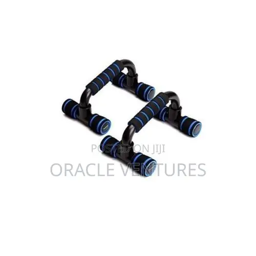 PowerGrip Push-Up Bars - Upper Body Training Support - Black - 1
