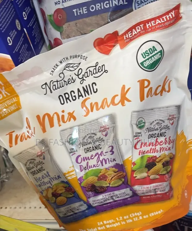 Nature's Garden Organic Trial Mix Snack Packs - 1